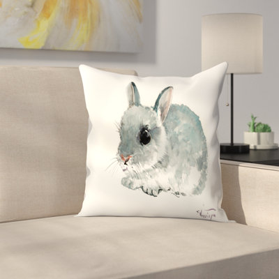 East Urban Home Thug for Life Bunny Nuada Hedgehog Throw Pillow East Urban